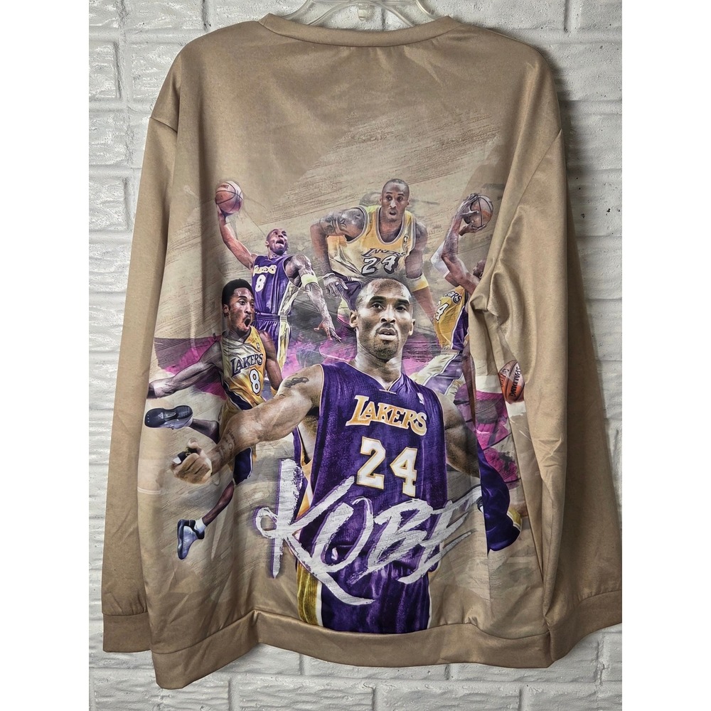 Kobe Bryant Unique Long Sleeve Crew Neck Pullover Size 4XL 3D graphic Lakers - Picture 7 of 8